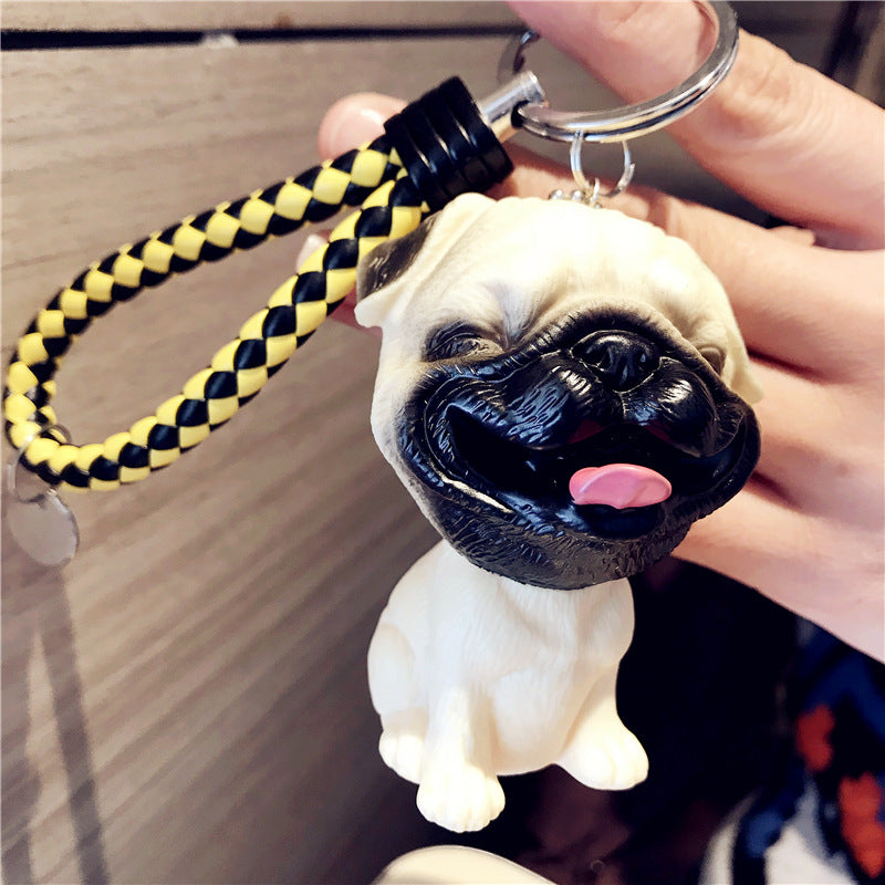 Llavero creativo hueco al por mayor de la muñeca del perro del Pvc